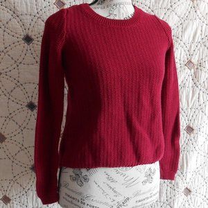 EUC Banana Republic Red Knit Sweater w/zipper XS